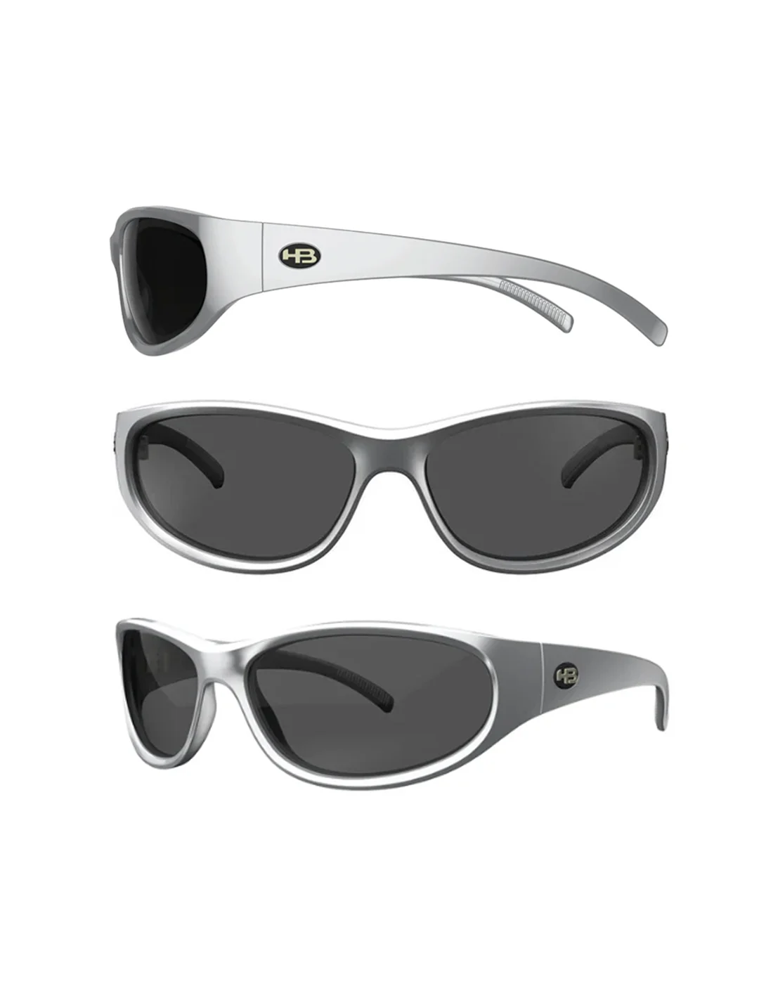 Óculos de Sol HB A New Species Esportivo Aluminium Gray