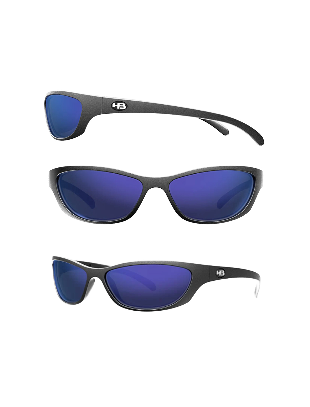 Óculos de Sol HB Still a Secret Matte Graphite Blue Chrome